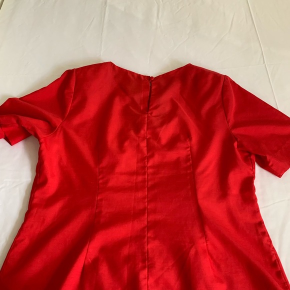 Vintage Red Blouse - Picture 8 of 9